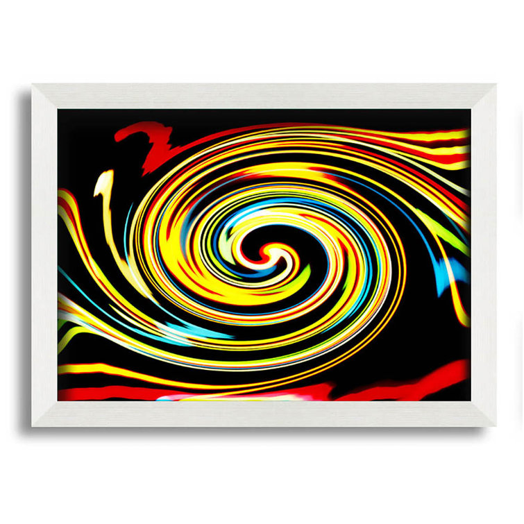 Metro Lane Golden Liquid Formation Single Picture Frame Art Prints